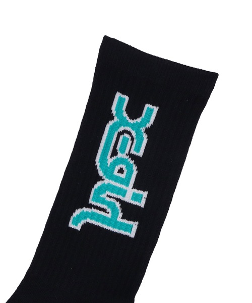 X-girl（エックスガール）の「MILLS LOGO RIB SOCKS/X-girlロゴ リブソックス（ソックス/靴下・レディース・ホワイト/ベージュ/ブラック・ONE SIZE）」の18枚目の写真