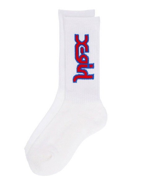 X-girl（エックスガール）の「MILLS LOGO RIB SOCKS/X-girlロゴ リブソックス（ソックス/靴下・レディース・ホワイト/ベージュ/ブラック・ONE SIZE）」の21枚目の写真