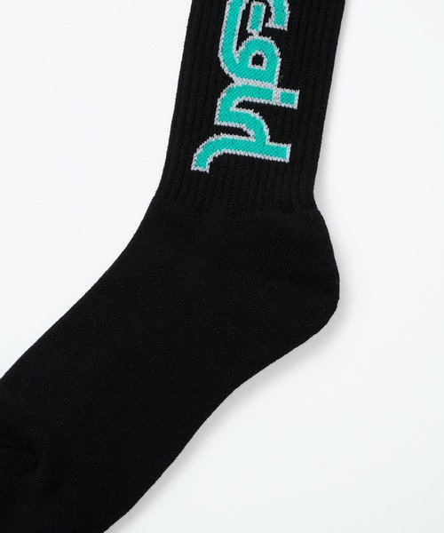 X-girl（エックスガール）の「MILLS LOGO RIB SOCKS/X-girlロゴ リブソックス（ソックス/靴下・レディース・ホワイト/ベージュ/ブラック・ONE SIZE）」の5枚目の写真