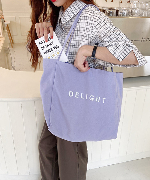 c.u.l(シーユーエル)の「DELIGHTロゴ キャンバストートバッグ cula409(トートバッグ・レディース・ホワイト/ライトイエロー/ライトパープル/ブラック/ライトグリーン・FREE)」の17枚目の写真