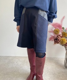 キルトジャガード×メルトンハーフパンツ