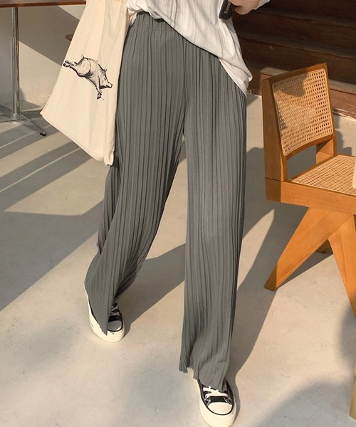 Dita Muaj.（ディータムアージュ）の「ルーズスラックスパンツ（スラックス・レディース・ブルー/グレー/ブラック/ホワイト・FREE）」の3枚目の写真