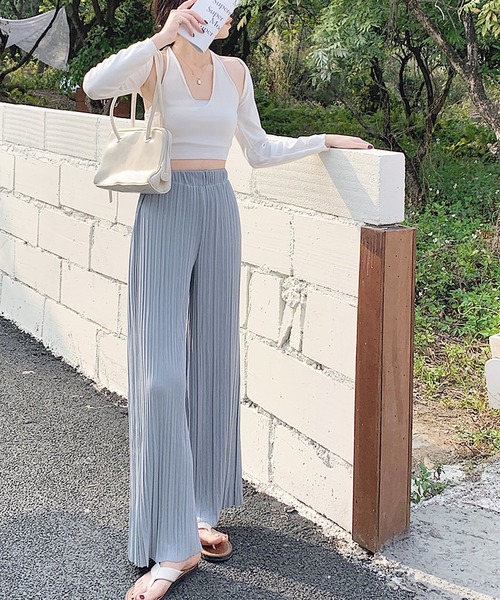 Dita Muaj.（ディータムアージュ）の「ルーズスラックスパンツ（スラックス・レディース・ブルー/グレー/ブラック/ホワイト・FREE）」の9枚目の写真