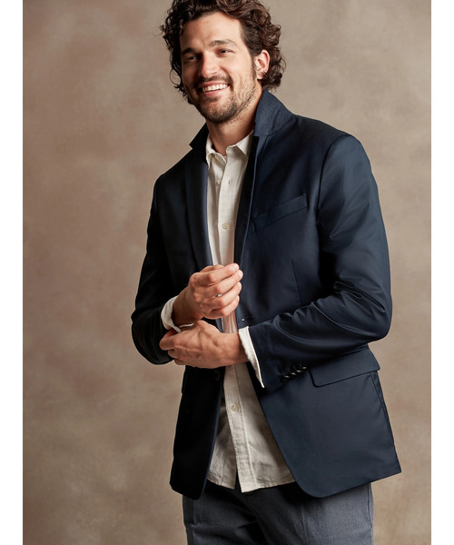 BANANA REPUBLIC FACTORY STORE（バナナリパブリック ファクトリーストア）の「BANANA REPUBLIC FACTORY STORE　　コアテンプブレザージャケット（テーラードジャケット・メンズ・ブルー系その他2/グレー系その他2/ネイビー/ベージュ/ブラック/グレー・40/38/42/36/34）」の6枚目の写真