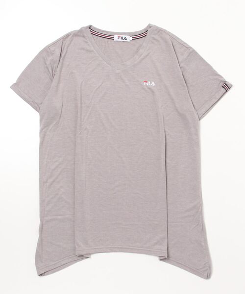 FILA(フィラ)の「デザインチュニックTシャツ(Tシャツ/カットソー・レディース・ライトグレー/ローズ/ラベンダー・LL/3L/L/M)」の12枚目の写真