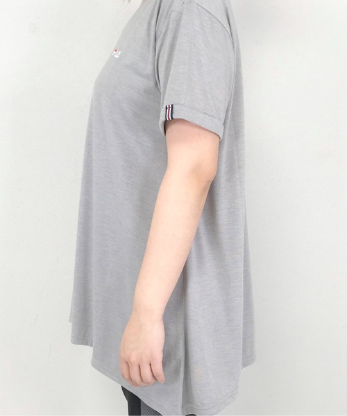 FILA(フィラ)の「デザインチュニックTシャツ(Tシャツ/カットソー・レディース・ライトグレー/ローズ/ラベンダー・LL/3L/L/M)」の15枚目の写真