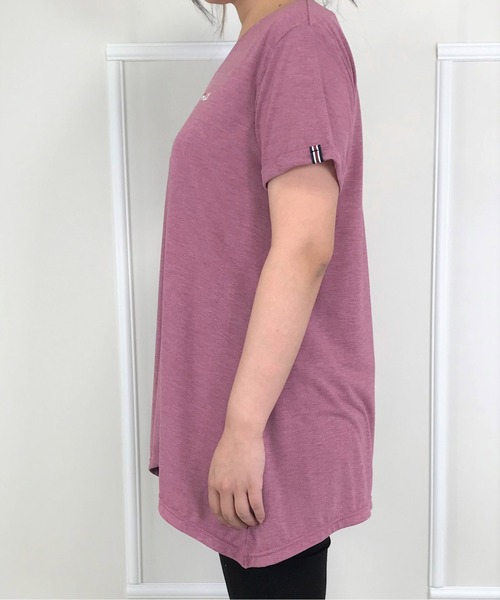 FILA(フィラ)の「デザインチュニックTシャツ(Tシャツ/カットソー・レディース・ライトグレー/ローズ/ラベンダー・LL/3L/L/M)」の6枚目の写真