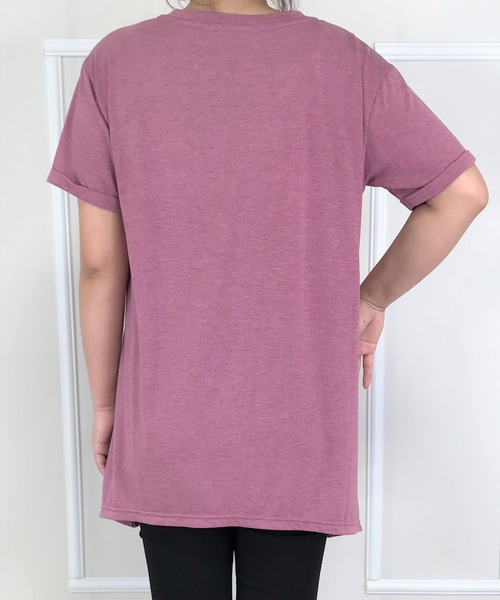 FILA(フィラ)の「デザインチュニックTシャツ(Tシャツ/カットソー・レディース・ライトグレー/ローズ/ラベンダー・LL/3L/L/M)」の7枚目の写真