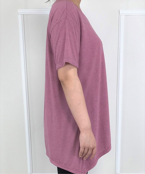 FILA(フィラ)の「デザインチュニックTシャツ(Tシャツ/カットソー・レディース・ライトグレー/ローズ/ラベンダー・LL/3L/L/M)」の8枚目の写真