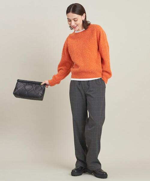BEAUTY&YOUTH UNITED ARROWS(ビューティーアンドユースユナイテッドアローズ)の「【WEB限定】チェック ワイド イージーパンツ/ウォッシャブル(その他パンツ・レディース・ベージュ/グレー/ダークグレー・S/M/L)」の16枚目の写真