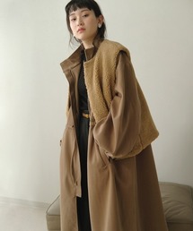 Bab | ボアリバーシブルベスト付モッズコート(モッズコート)