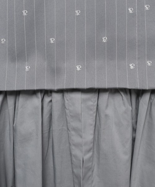 EIMY ISTOIRE（エイミーイストワール）の「es stripe フリルマーメイドスカート（スカート・レディース・サックスブルー/ホワイト/ピンク/ネイビー・M/S）」の12枚目の写真