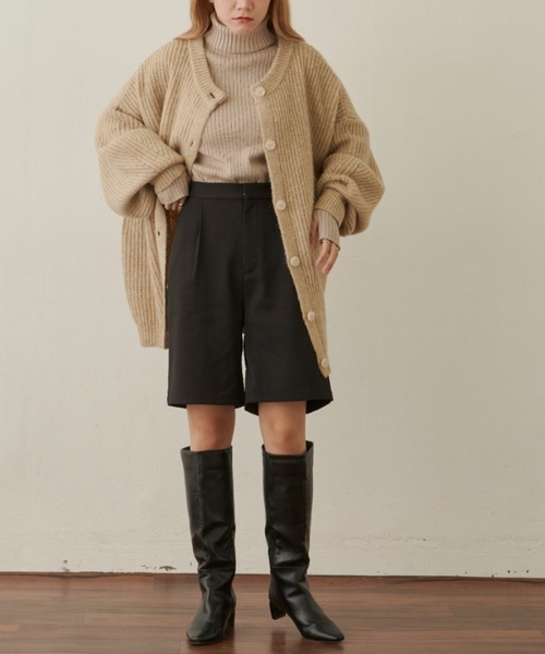 VANNIE U(ヴァニーユー)の「ストレートハーフパンツ(その他パンツ・レディース・ブラック/ブラウン・FREE)」の14枚目の写真