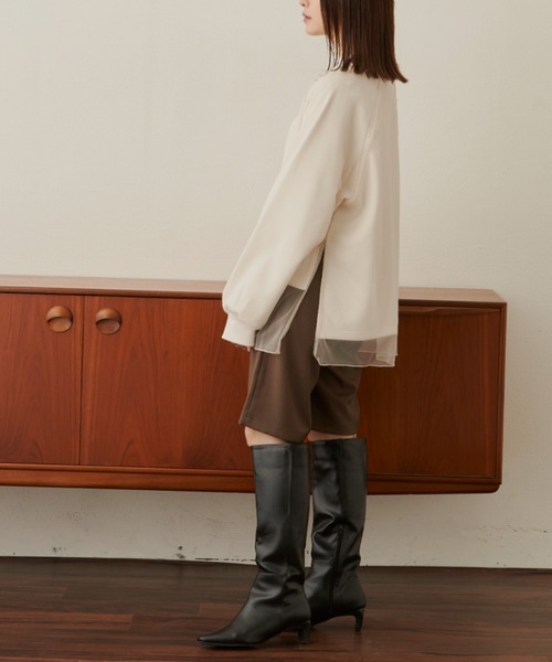 VANNIE U(ヴァニーユー)の「ストレートハーフパンツ(その他パンツ・レディース・ブラック/ブラウン・FREE)」の20枚目の写真