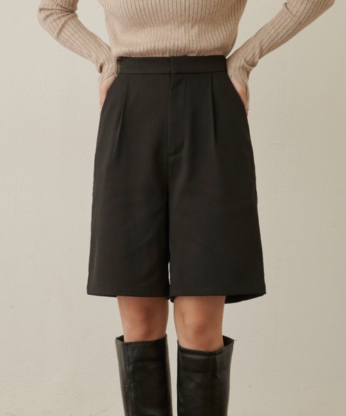 VANNIE U(ヴァニーユー)の「ストレートハーフパンツ(その他パンツ・レディース・ブラック/ブラウン・FREE)」の11枚目の写真