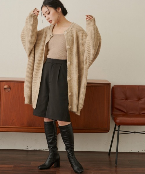 VANNIE U(ヴァニーユー)の「ストレートハーフパンツ(その他パンツ・レディース・ブラック/ブラウン・FREE)」の19枚目の写真