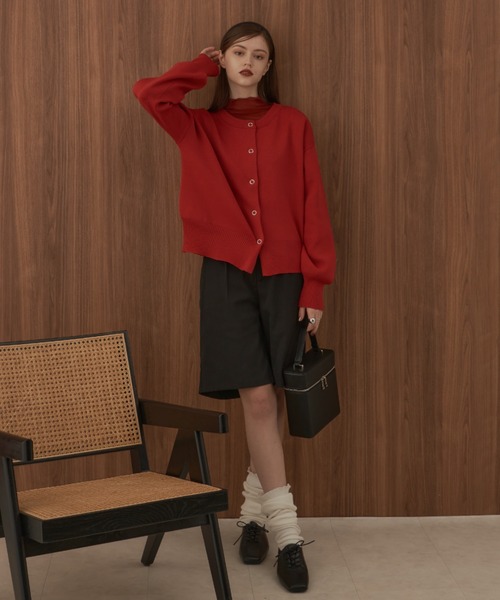 VANNIE U(ヴァニーユー)の「ストレートハーフパンツ(その他パンツ・レディース・ブラック/ブラウン・FREE)」の6枚目の写真