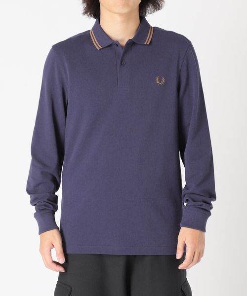 FRED PERRY(フレッドペリー)の「【FRED PERRY/フレッドペリー】ロングスリーブ ツインティップ シャツ(ポロシャツ・メンズ・ブラック/ネイビー/ブラウン・MEDIUM/LARGE/X-LARGE)」の4枚目の写真
