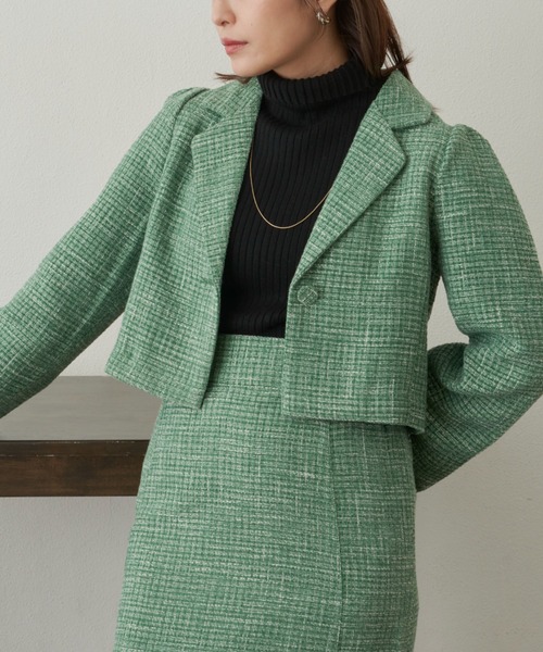 VANNIE U（ヴァニーユー）の「ツイードショートワンジャケット