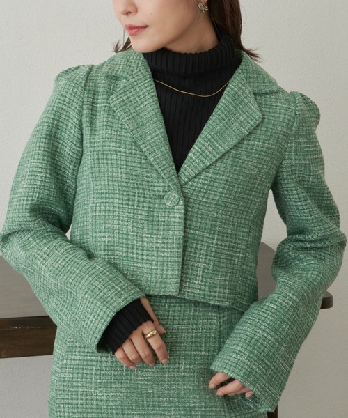 VANNIE U（ヴァニーユー）の「ツイードショートワンジャケット