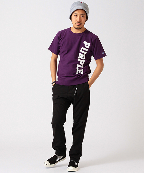 Champion(チャンピオン)の「CHAMPION×BEAMS / 別注 COLOR Tシャツ(Tシャツ/カットソー・メンズ・パープル/ホワイト/ブラック/グレー/ロイヤルブルー・SMALL/MEDIUM/LARGE)」の6枚目の写真