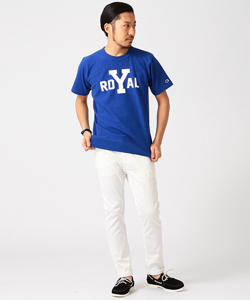 Champion(チャンピオン)の「CHAMPION×BEAMS / 別注 COLOR Tシャツ(Tシャツ/カットソー・メンズ・パープル/ホワイト/ブラック/グレー/ロイヤルブルー・SMALL/MEDIUM/LARGE)」の7枚目の写真