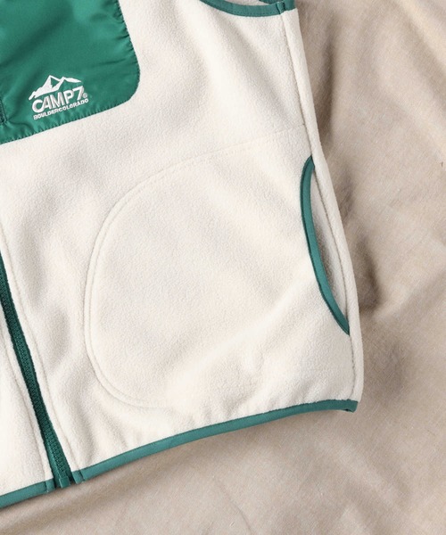 CAMP7（キャンプセブン）の「【CAMP7】パイピングベスト（ベスト・レディース・ダークグレー/オフホワイト・M/L）」の14枚目の写真