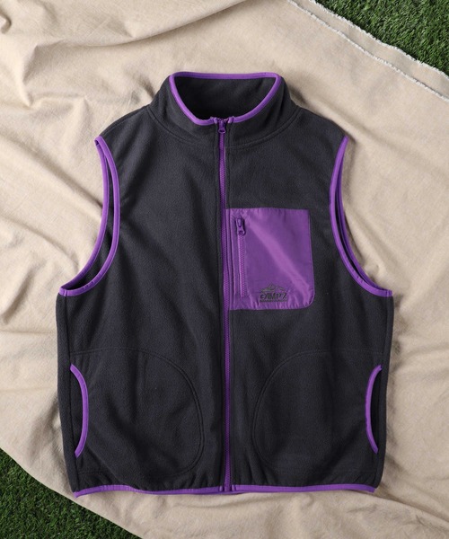 CAMP7（キャンプセブン）の「【CAMP7】パイピングベスト（ベスト・レディース・ダークグレー/オフホワイト・M/L）」の7枚目の写真