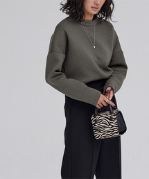 UR'S（ユアーズ）の「ダンボールハイネックトップス（Tシャツ/カットソー）」