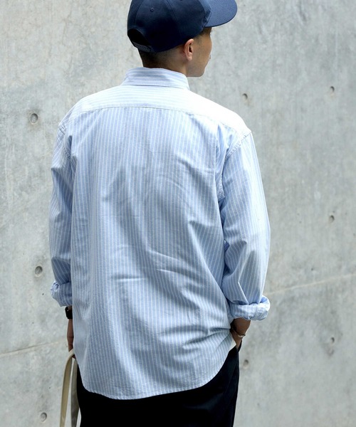 BACK NUMBER（バックナンバー）の「【BACK NUMBER】オックスボタンダウンシャツ（シャツ/ブラウス・メンズ・サックスブルー/グリーン/イエロー・M/L/XL）」の13枚目の写真