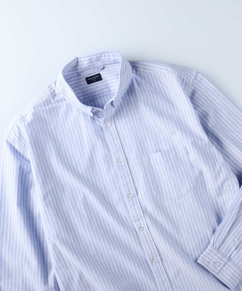 BACK NUMBER（バックナンバー）の「【BACK NUMBER】オックスボタンダウンシャツ（シャツ/ブラウス・メンズ・サックスブルー/グリーン/イエロー・M/L/XL）」の17枚目の写真