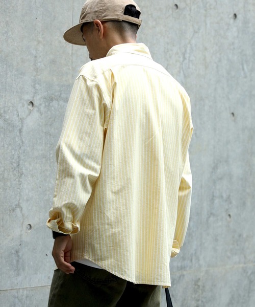 BACK NUMBER（バックナンバー）の「【BACK NUMBER】オックスボタンダウンシャツ（シャツ/ブラウス・メンズ・サックスブルー/グリーン/イエロー・M/L/XL）」の6枚目の写真
