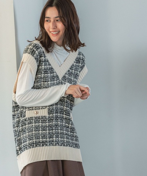 ツイードライクベスト150743