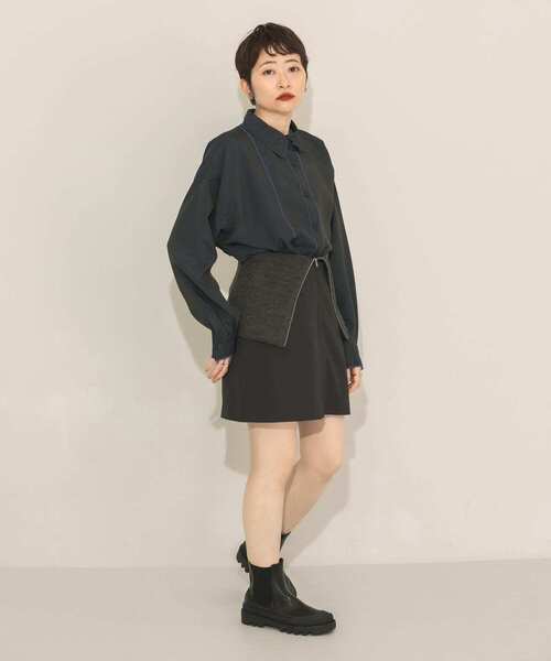 KBF（ケイビーエフ）の「リメイクシャンブレーシャツ（シャツ/ブラウス・レディース・オレンジ/ブラウン/ネイビー・ONE）」の8枚目の写真