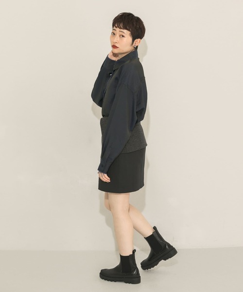 KBF（ケイビーエフ）の「リメイクシャンブレーシャツ（シャツ/ブラウス・レディース・オレンジ/ブラウン/ネイビー・ONE）」の9枚目の写真