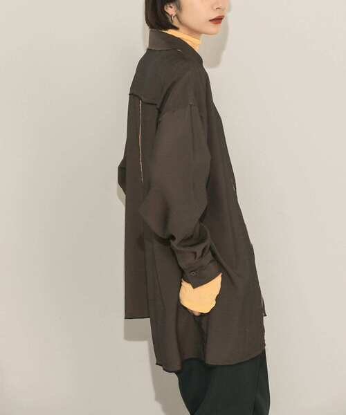 KBF（ケイビーエフ）の「リメイクシャンブレーシャツ（シャツ/ブラウス・レディース・オレンジ/ブラウン/ネイビー・ONE）」の21枚目の写真