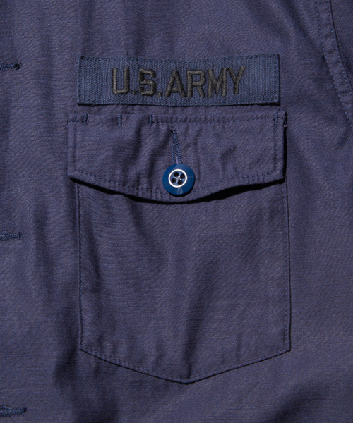 MONKEY TIME（モンキータイム）の「＜monkey time＞ ∴ C/LYCL BACK/TWL UTLTY/シャツ ：◇（シャツ/ブラウス・メンズ・ネイビー/オリーブ・MEDIUM/LARGE/X-LARGE/SMALL）」の6枚目の写真