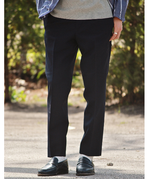 EDIFICE（エディフィス）の「◇ウール/シルク トロワッシャーワンダーツトラウザー（その他パンツ・メンズ・ネイビー・48/46/44）」の14枚目の写真