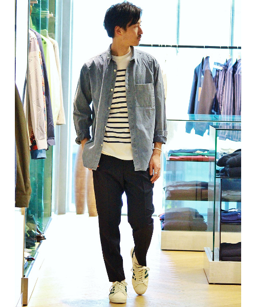 EDIFICE（エディフィス）の「◇ウール/シルク トロワッシャーワンダーツトラウザー（その他パンツ・メンズ・ネイビー・48/46/44）」の17枚目の写真