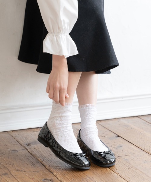 キルティングバレエパンプス（パンプス）｜DearMyLoveRose（ディア