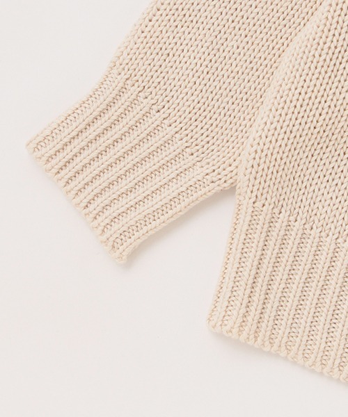 X-girl Stages（エックスガールステージス）の「【WEB限定】ニットカーディガン（カーディガン/ボレロ・キッズ・アイボリー/ブラック・90cm/100cm/110cm/120cm/130cm/140cm）」の6枚目の写真