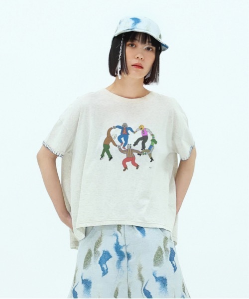 今期 bedsidedrama ベッドサイドドラマ　カットソー Ｔシャツ　新品 bedsidedrama（ベットサイドドラマ）の「bedsidedrama/ベッド