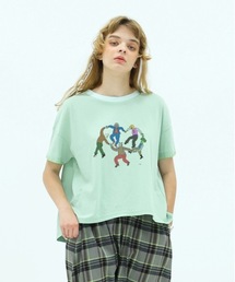 Blanket stitch T-shirt “DANCE”