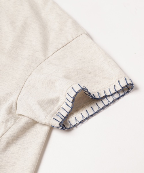 bedsidedrama（ベットサイドドラマ）の「Blanket stitch T-shirt “DANCE”（Tシャツ/カットソー・レディース・オートミール/ミント/ピンク・2/1）」の19枚目の写真