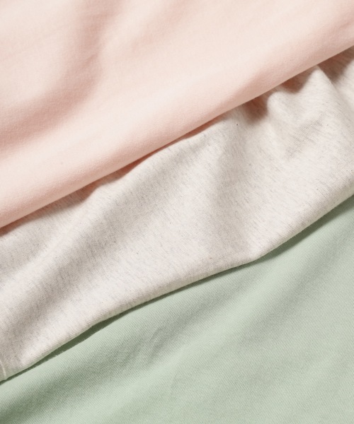 bedsidedrama（ベットサイドドラマ）の「Blanket stitch T-shirt “DANCE”（Tシャツ/カットソー・レディース・オートミール/ミント/ピンク・2/1）」の21枚目の写真