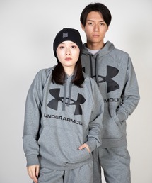 UAライバルフリース フーディー 〈ビッグロゴ〉（トレーニング/メンズ）