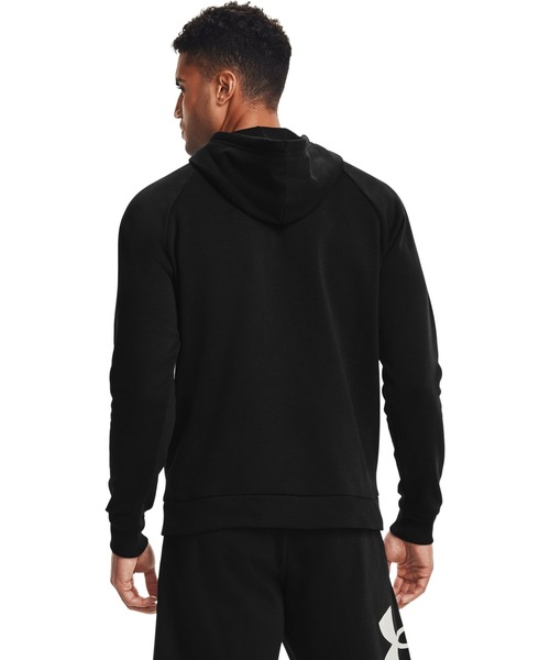 UNDER ARMOUR（アンダーアーマー）の「UAライバルフリース フーディー 〈ビッグロゴ〉（トレーニング/メンズ）（スウェット・メンズ・グレー/ダークグレー/ブラック・M/L/3XL/S/XL/XXL）」の11枚目の写真