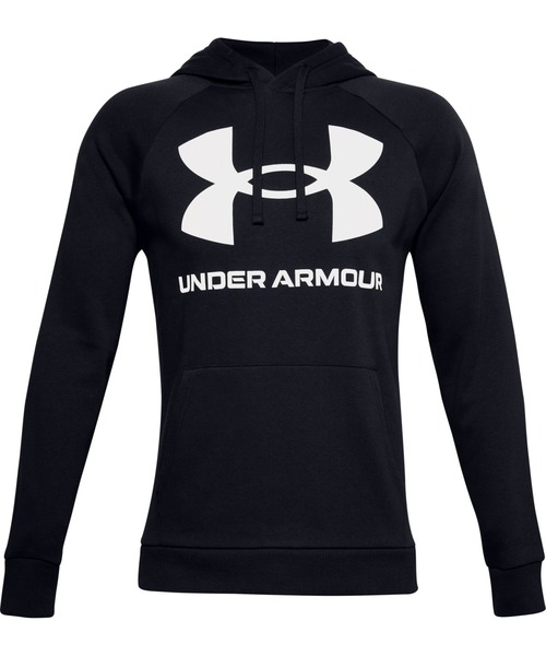 UNDER ARMOUR（アンダーアーマー）の「UAライバルフリース フーディー 〈ビッグロゴ〉（トレーニング/メンズ）（スウェット・メンズ・グレー/ダークグレー/ブラック・M/L/3XL/S/XL/XXL）」の14枚目の写真