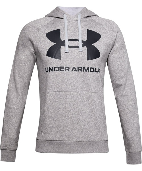 UNDER ARMOUR（アンダーアーマー）の「UAライバルフリース フーディー 〈ビッグロゴ〉（トレーニング/メンズ）（スウェット・メンズ・グレー/ダークグレー/ブラック・M/L/3XL/S/XL/XXL）」の19枚目の写真