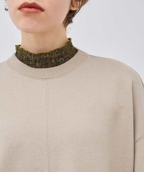 PUBLIC TOKYO（パブリックトウキョウ）の「【洗える】ｰKIWAMI- オープンスリーブオーバースウェット（スウェット・レディース・アイボリー/ブラック/ベージュ/ライム・FREE）」の10枚目の写真